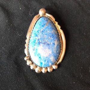 Blue Lapis Sterling Silver Pendant
